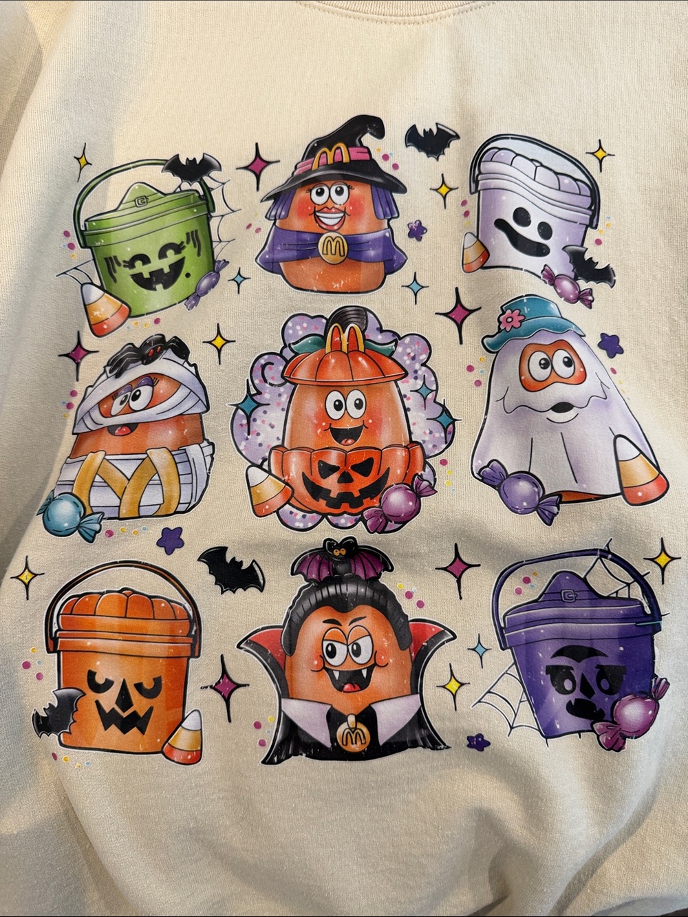 McDonald's Halloween Candy Bucket Costume Graphic Tee - Multicolor